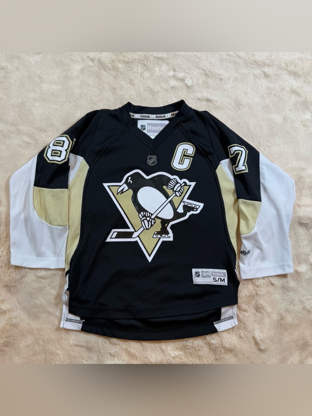 Pittsburgh Penguins Reebok Sidney Crosby Hockey Jersey Youth S/M